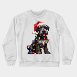 Christmas Giant Schnauzer Crewneck Sweatshirt